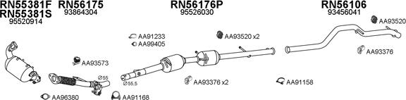 Veneporte 770346 - Sistem de esapament aaoparts.ro