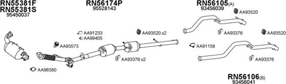 Veneporte 770347 - Sistem de esapament aaoparts.ro