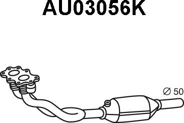 Veneporte AU03056K - Catalizator aaoparts.ro
