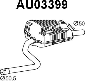 Veneporte AU03399 - Toba esapament finala aaoparts.ro
