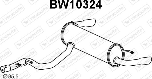 Veneporte BW10324 - Toba esapament finala aaoparts.ro