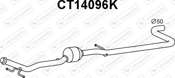Veneporte CT14096K - Catalizator aaoparts.ro