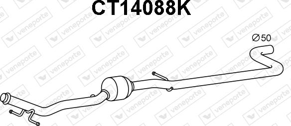 Veneporte CT14088K - Catalizator aaoparts.ro