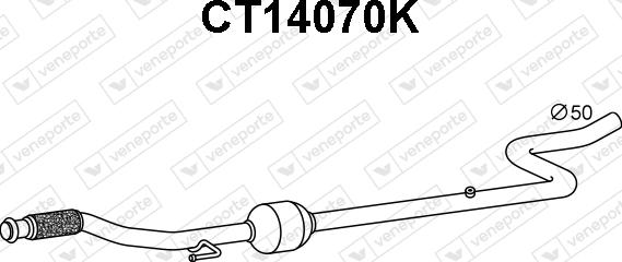 Veneporte CT14070K - Catalizator aaoparts.ro
