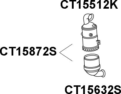 Veneporte CT15872S - Filtru funingine / particule, sist.de esapament aaoparts.ro
