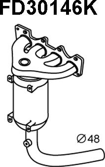 Veneporte FD30146K - Catalizator galerie aaoparts.ro