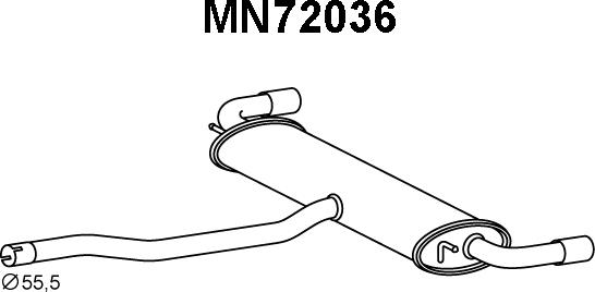 Veneporte MN72036 - Toba esapament finala aaoparts.ro