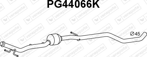 Veneporte PG44066K - Catalizator aaoparts.ro