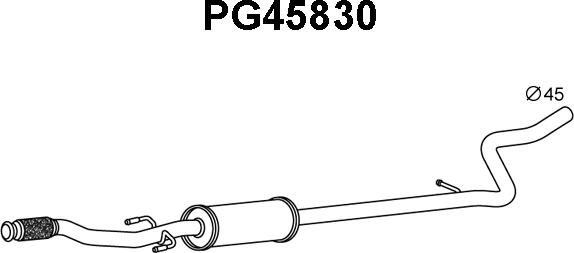 Veneporte PG45830 - Toba esapament primara aaoparts.ro