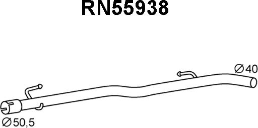 Veneporte RN55938 - Teava reparatie, catalizator aaoparts.ro