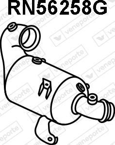 Veneporte RN56258G - Filtru funingine / particule, sist.de esapament aaoparts.ro