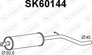 Veneporte SK60144 - Toba esapament primara aaoparts.ro