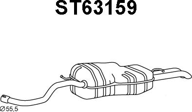 Veneporte ST63159 - Toba esapament finala aaoparts.ro