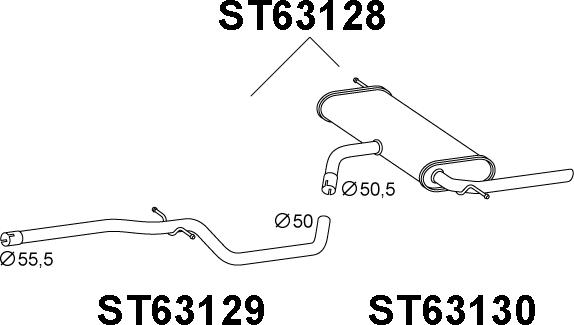 Veneporte ST63128 - Toba esapament finala aaoparts.ro
