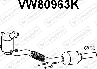 Veneporte VW80963K - Catalizator aaoparts.ro