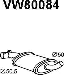 Veneporte VW80084 - Toba esapamet intermediara aaoparts.ro