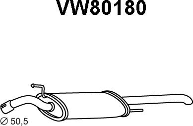 Veneporte VW80180 - Toba esapament finala aaoparts.ro