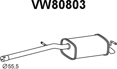 Veneporte VW80803 - Toba esapament finala aaoparts.ro