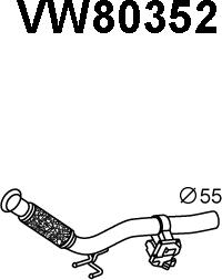 Veneporte VW80352 - Racord evacuare aaoparts.ro