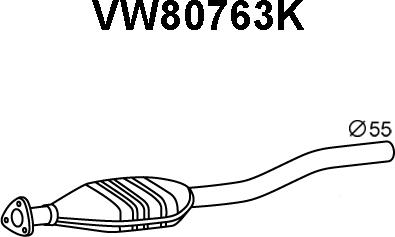 Veneporte VW80763K - Catalizator aaoparts.ro