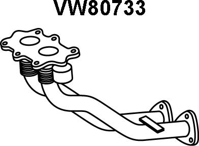 Veneporte VW80733 - Racord evacuare aaoparts.ro