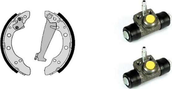 Villar 608.8004 - Set saboti frana aaoparts.ro