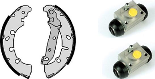 Villar 608.8071 - Set saboti frana aaoparts.ro