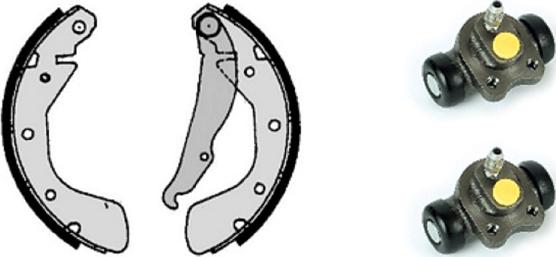 Villar 608.8171 - Set saboti frana aaoparts.ro