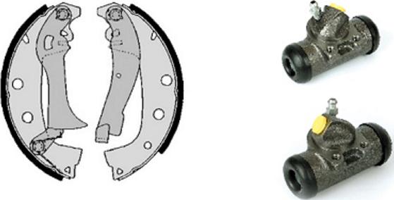 Villar 608.8262 - Set saboti frana aaoparts.ro