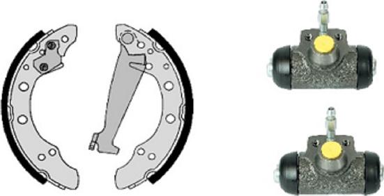 Villar 608.8221 - Set saboti frana aaoparts.ro