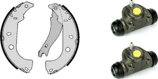Villar 608.7905.1 - Set saboti frana aaoparts.ro
