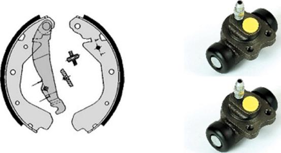 Villar 608.7821 - Set saboti frana aaoparts.ro