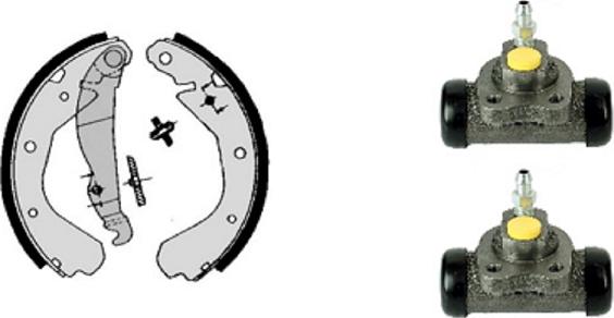 Villar 608.7823 - Set saboti frana aaoparts.ro