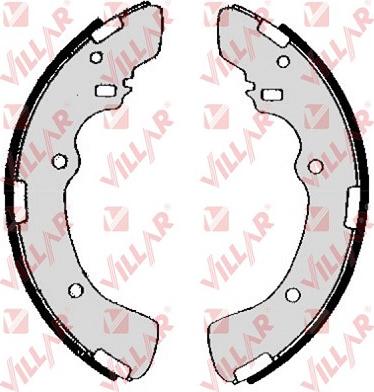 Villar 629.0433 - Set saboti frana aaoparts.ro
