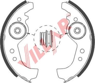Villar 629.0539 - Set saboti frana aaoparts.ro