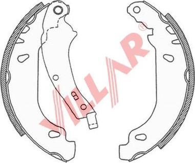 Villar 629.0691 - Set saboti frana aaoparts.ro
