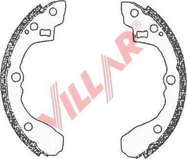 Villar 629.0698 - Set saboti frana aaoparts.ro