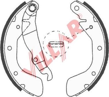 Villar 629.0618 - Set saboti frana aaoparts.ro