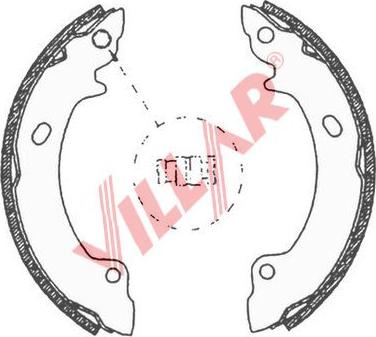 Villar 629.0680 - Set saboti frana aaoparts.ro