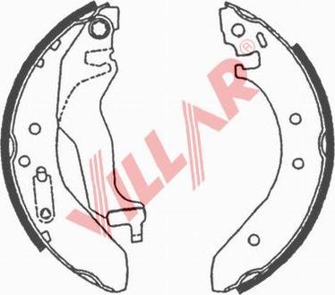 Villar 629.0638 - Set saboti frana aaoparts.ro