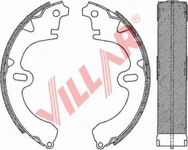 Villar 629.0676 - Set saboti frana aaoparts.ro