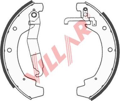 Villar 629.0670 - Set saboti frana aaoparts.ro