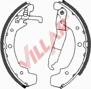 Villar 629.0671 - Set saboti frana aaoparts.ro