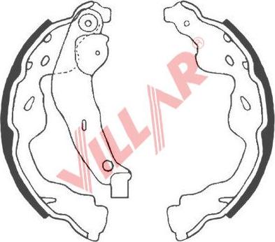 Villar 629.0868 - Set saboti frana aaoparts.ro