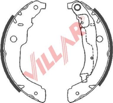 Villar 629.0863 - Set saboti frana aaoparts.ro