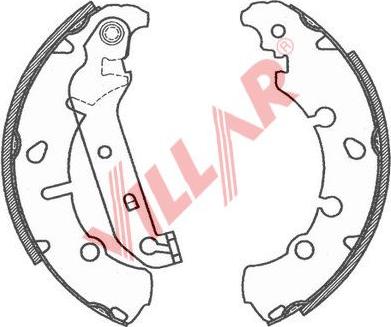 Villar 629.0800 - Set saboti frana aaoparts.ro