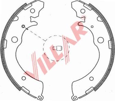Villar 629.0803 - Set saboti frana aaoparts.ro