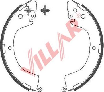 Villar 629.0821 - Set saboti frana aaoparts.ro