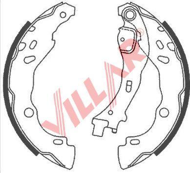 Villar 629.0872 - Set saboti frana aaoparts.ro