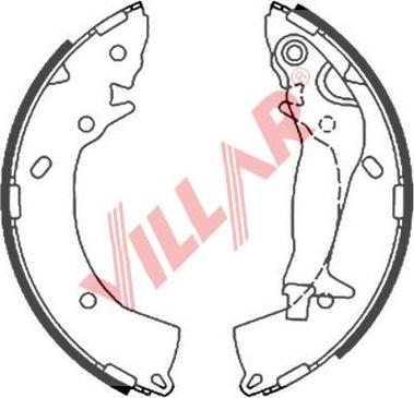 Villar 629.0877 - Set saboti frana aaoparts.ro